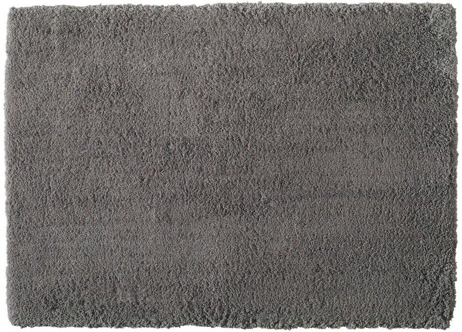 Maisons du Monde Tapis à poils longs en tissu gris 140 x 200 cm