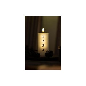 Sirius LED-Kerze »LED-Kerze Sille Advent,« schwarz  Ø/H: 7 cm x 15 cm