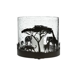 Glasi Hergiswil Windlicht »Afrika, 16 cm, Glasi Hergiswil« schwarz
