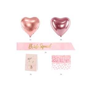 partydeco Luftballon »Partyset Bride Squad Mix« Rosa