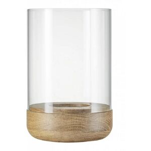 BLOMUS Windlicht »Lanto 45068 cm, Eiche/Glas«, Holzart: Eiche (Deutschland) beige, Transparent