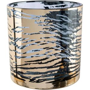 Creativ home Windlicht »Kerzenhalter LEOPARD«, (1 St.), Teelichthalter aus... goldfarben