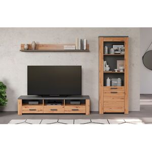 Home affaire TV-Wand »Ambres«, (3 St.), Kleines, modernes TV-SET,... Artisan Eiche Melamin/Matera Melamin