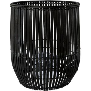 Creativ home Windlicht »Kerzenhalter Bambus«, (1 St.), Höhe ca. 30 cm schwarz