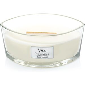 Woodwick Duftkerze »Island Coconut« weiss/transparent