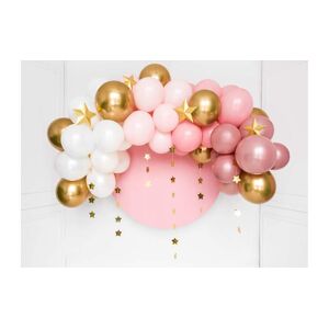 partydeco Girlande »Luftballon Girlande Pink« Goldfarben
