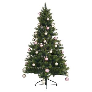 Creativ deco Künstlicher Weihnachtsbaum »Fertig geschmückt«, mit 60 Kugeln... grün/champagner/rosé