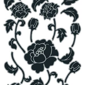 Komar Wandtattoo »Tiffany«, 50x70 cm (Breite x Höhe), selbstklebendes Wandtattoo schwarz