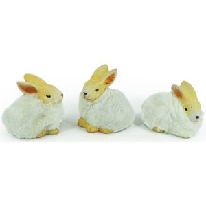 NOOR LIVING Osterhase »Osterdekoration Hasenpaar«, Dekohase mit Kunstfell beige-weiss