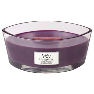 Woodwick Duftkerze »Spiced Blackberry Ellipse« violett  Ø/H: 19,1 cm x 9,2 cm