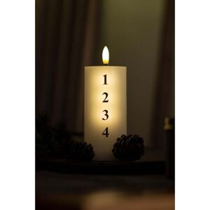 Sirius LED-Kerze »LED-Kerze Sille Advent,« schwarz Größe Ø/H: 7 cm x 15 cm