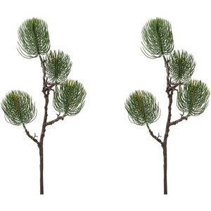 Creativ green Winterliche Kunstpflanze »Weihnachtsdeko«, Zweig benadelt, 2er-Set grün Größe