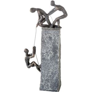 Casablanca by Gilde Dekofigur »Skulptur Assistance«, Dekoobjekt, Höhe 43 cm,... bronzefarben Größe