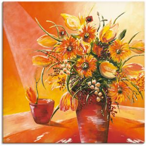 Artland Wandbild »Blumenstrauss in Vase I«, Blumen, (1 St.), als Alubild,... orange Größe