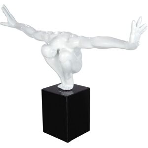 Casablanca by Gilde Skulptur »Skulptur Cliffhanger«, auf Marmorsäule weiss Größe