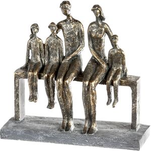 Casablanca by Gilde Dekofigur »Skulptur We are family, bronzefarben/grau«,... bronzefarben/grau Größe