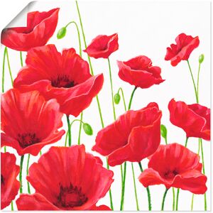 Artland Wandbild »Rote Mohnblumen I«, Blumen, (1 St.), als Alubild,... rot Größe
