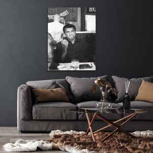 queence Acrylglasbild »Muhammad Ali«, Schwarz-Weiss-Mann-Stars, Fine... grau Größe