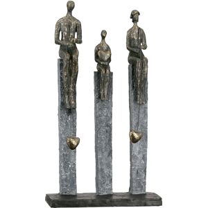 Casablanca by Gilde Dekofigur »Skulptur Fishing, bronzefarben«, bronzefarben,... bronzefarben Größe