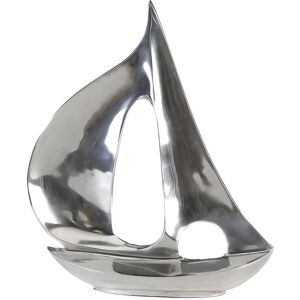 GILDE Dekoobjekt »Skulptur Segel-Boot, silber«, aus Metall, maritim, in 2... silberfarben Größe