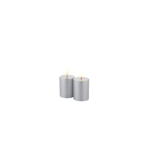 Sirius LED-Kerze »LED-Kerze Sille Mini, 2er Set,Silberfarben« silberfarben Größe Ø/H: 5 cm x 7 cm