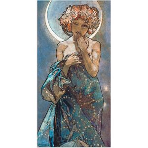 Artland Wandbild »Sterne Der Mond 1902«, Frau, (1 St.), als Alubild,... blau Größe