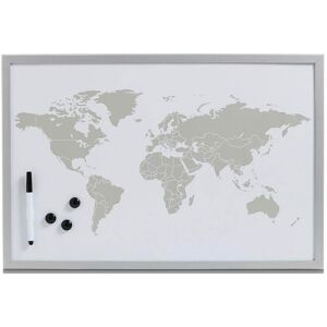 Zeller Present Magnettafel »World«, Memoboard, Motiv Weltkarte grau Größe