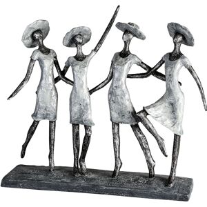 Casablanca by Gilde Dekofigur »Skulptur 4 Ladys, antik silber«, Dekoobjekt,... silberfarben Größe