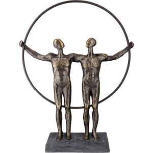 Casablanca by Gilde Dekofigur »Skulptur two men« bronzefarben Größe