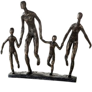 Casablanca by Gilde Dekofigur »Skulptur Familie« bronzefarben Größe