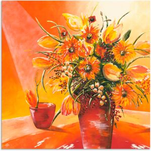 Artland Wandbild »Blumenstrauss in Vase I«, Blumen, (1 St.), als Alubild,... orange Größe