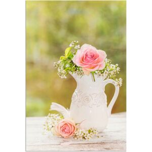 Artland Wandbild »Vintage Rosen in Vase«, Blumen, (1 St.), als Alubild,... grün Größe