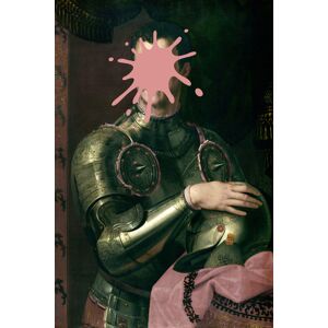 queence Acrylglasbild »Ritter« rosa Größe