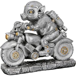 Casablanca by Gilde Tierfigur »Skulptur Steampunk Motor-Pig« silberfarben Größe
