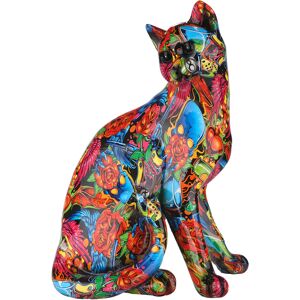 GILDE Dekofigur »Figur Pop Art Katze«, Dekoobjekt, Tierfigur, Höhe 29 cm,... bunt Größe