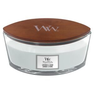 Woodwick Duftkerze »Lavender & Cedar« weiss/braun/transparent Größe