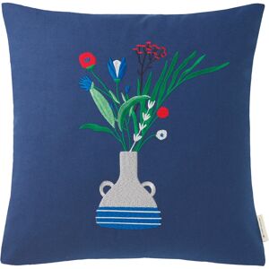 TOM TAILOR HOME Kissenbezüge »Vase«, (1 St.), mit aufwendiger Stickerei navy-dunkelblau Größe B/L: 45 cm x 45 cm