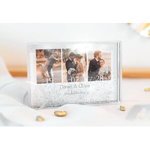 smartphoto Schüttelrahmen mit silbernen Glitzer Querformat zum Valentinstag