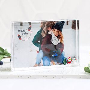 smartphoto Schüttelrahmen mit Schnee Querformat zur Hochzeit