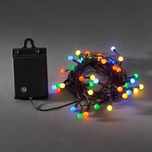 Konstsmide Christmas Bunte Außen-Lichterkette LED 40-flg. RGB, Batterie