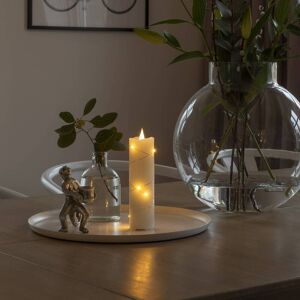 Konstsmide Christmas LED-Wachskerze creme Lichtfarbe Bernstein 17,8 cm