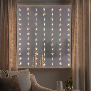 Konstsmide Christmas LED-Lichtervorhang Sterne 120-flammig, warmweiß