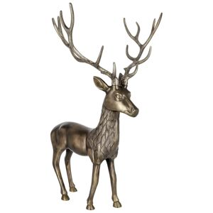 . Deko-Hirsch Deer XL; 43x81.5x56 cm (BxHxT); gold