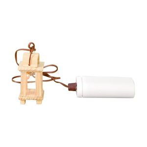 buttinette Batteriebetriebene Lampe aus Holz, 2,5 x 2,5 x 5,5 cm - Size: 2,5 x 2,5 x 5,5 cm