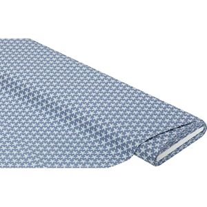 buttinette Baumwollstoff Seestern Mona, hellblau/weiss - Size: 150 cm