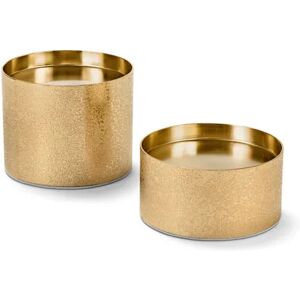 2 Kerzenhalter - Tchibo - Gold Polyester   unisex