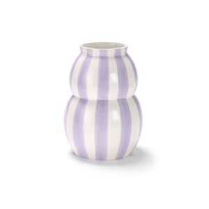Vase - Tchibo - Lila/Gestreift Keramik   unisex