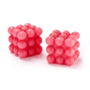 2 Bubble-Kerzen - Tchibo - Pink Paraffin Pink  unisex