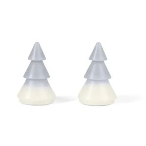 2 LED-Echtwachstannen - Tchibo - Weiss Paraffin   unisex