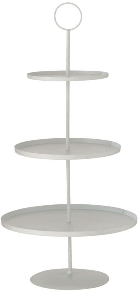 BOLTZE Dekoetagere »Samona«, (1 St.), aus Eisen, mit 3 Etagen, Höhe ca. 64 cm weiss